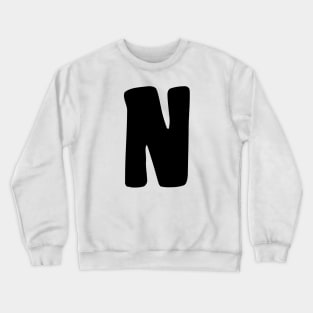 Letter N Crewneck Sweatshirt